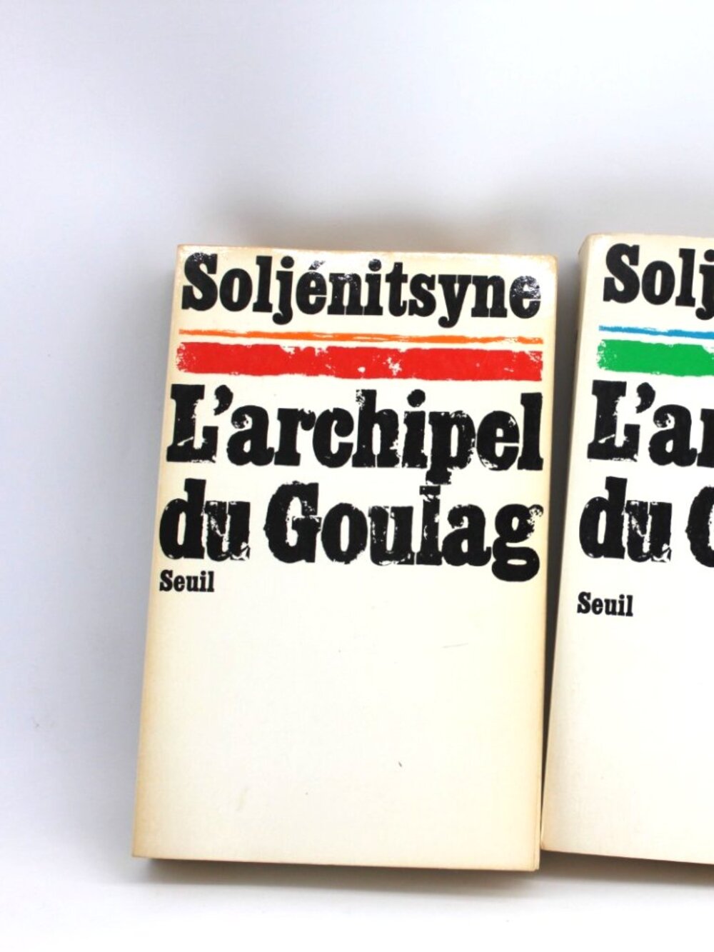 Lot 2 Livres books Soljénitsyne - L'archipel Du Goulag Tome 1-2 French